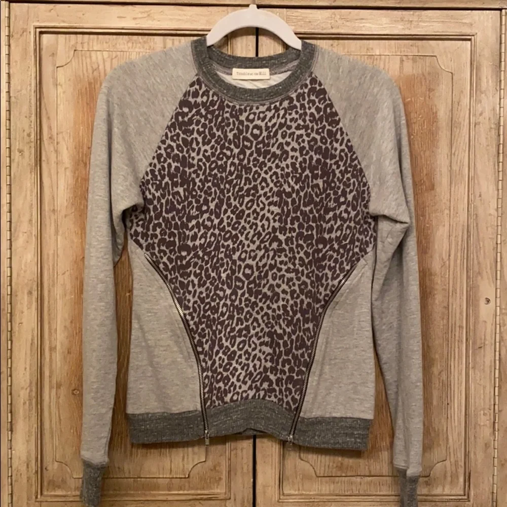 ANTHROPOLOGIE Trouble at the Mill Animal Print Sweater size Small - Picture 1 of 6
